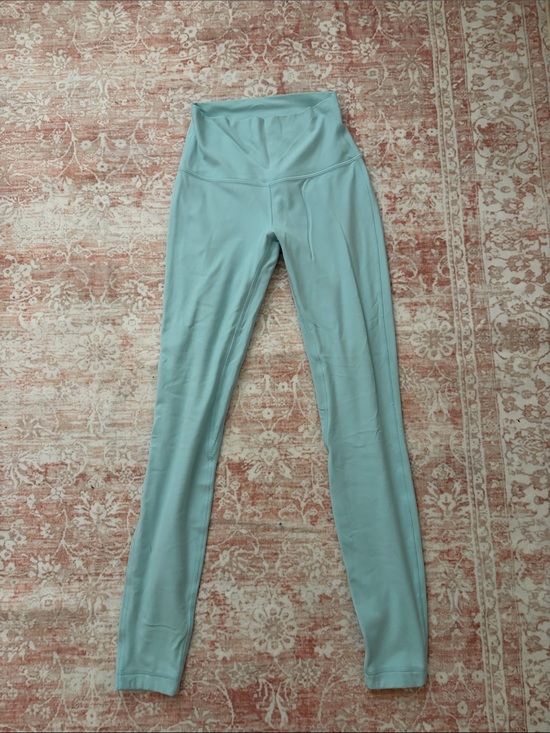 lululemon athletica Pants - Lululemon Align Light Teal Active Leggings 25’